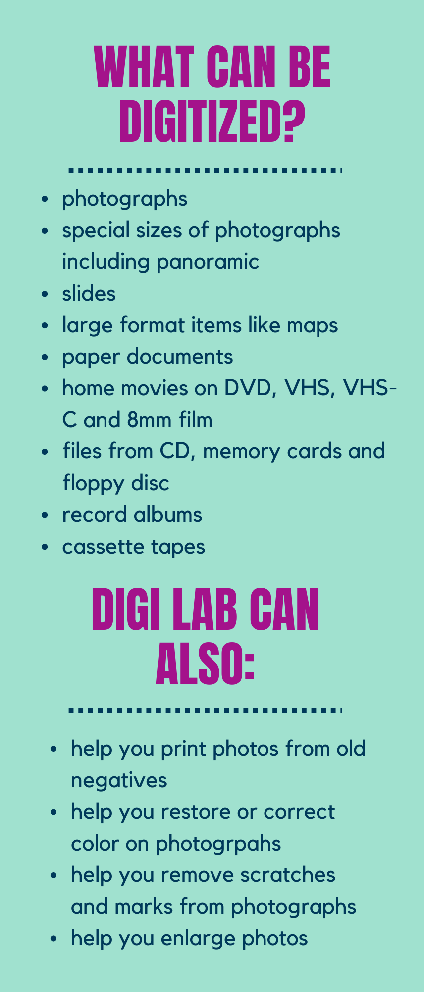 What can Digi Lab Do?