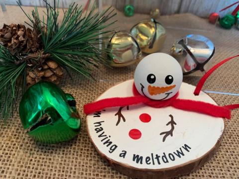 Snowman meltdown craft