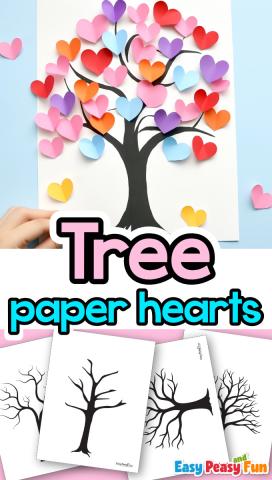 paper heart tree