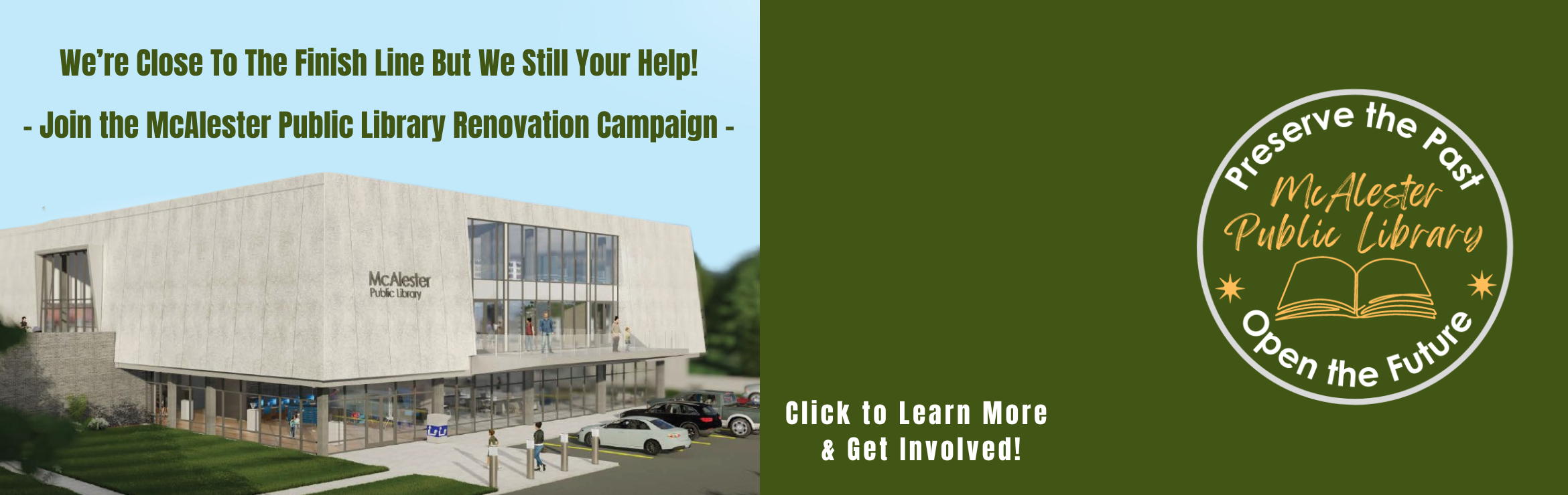 We Need Your Help For The McAlester Public Library Renovation!